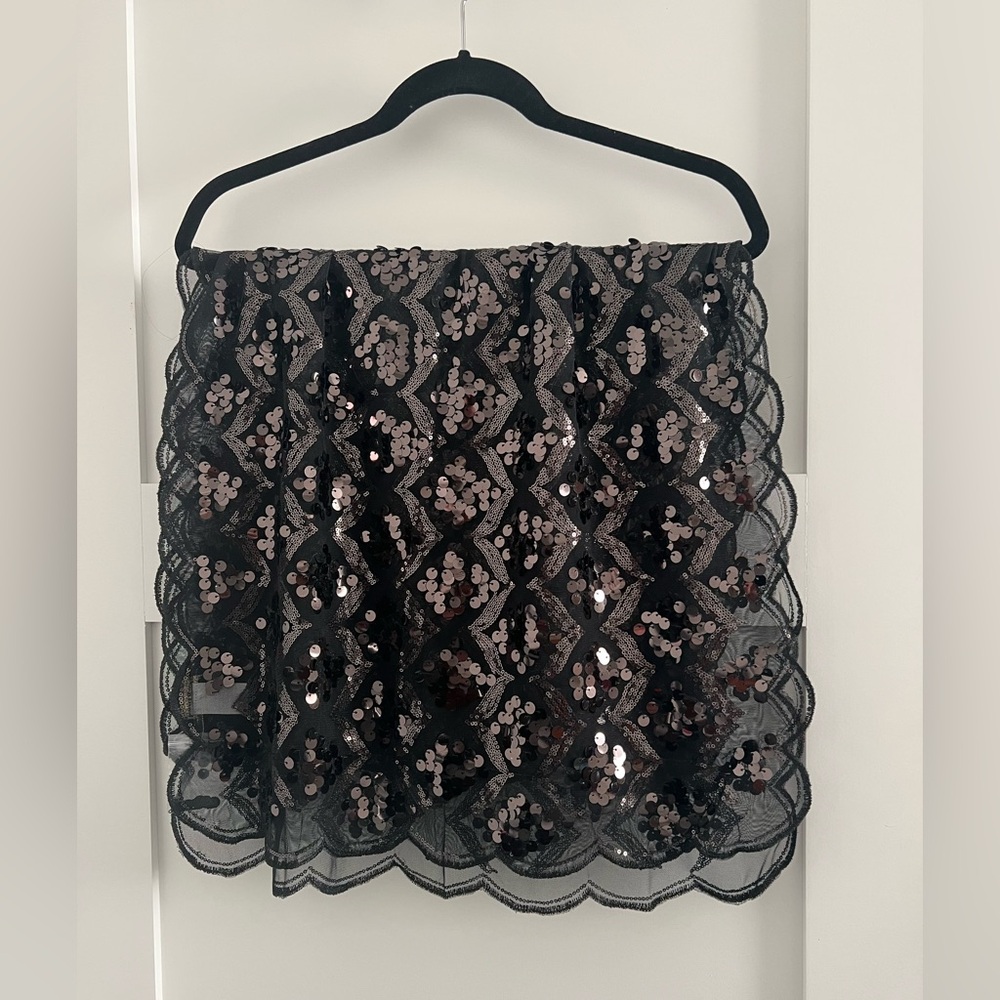 Joan Rivers Classic Collection Scarf/Wrap Accessory. OS. Black Sequins‎ Holiday - Picture 4 of 7